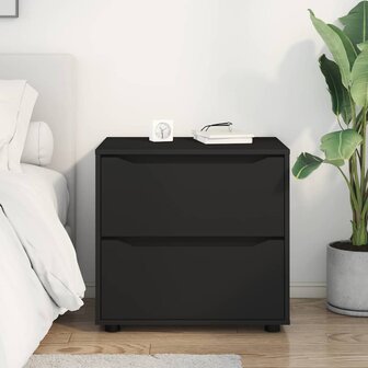 Opbergkast Zwart 60 x 48 x 57 cm Bewerkt hout 4