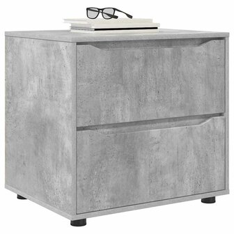 Opbergkast Beton Grijs 60 x 48 x 57 cm Bewerkt hout 3