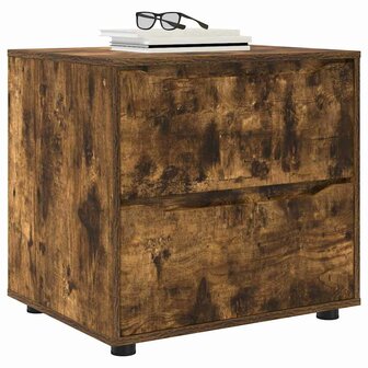 Opbergkast Gerookt eiken 60 x 48 x 57 cm Bewerkt hout 3