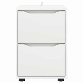 Opbergkast Wit 40 x 48 x 57 cm Bewerkt hout 6