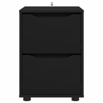 Opbergkast Zwart 40 x 48 x 57 cm Bewerkt hout 6