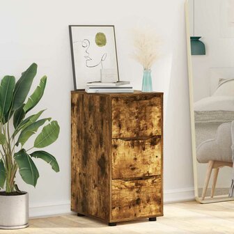 Opbergkast Gerookt eiken 40 x 48 x 81 cm Bewerkt hout 5