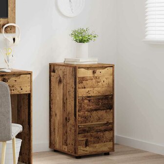 Opbergkast Oud Hout 40 x 48 x 81 cm Bewerkt hout 4