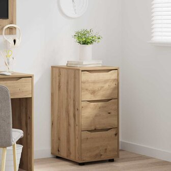 Opbergkast Artisan Eiken 40 x 48 x 81 cm Bewerkt hout 4