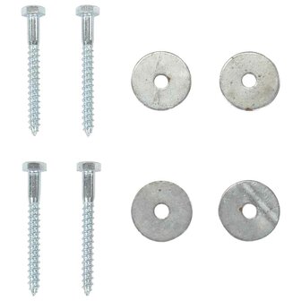 Grondankers 10 st 10x60 cm gegalvaniseerd metaal 8