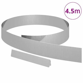 Tuinrand Zilver 450 x 0.05 x 15 cm Gegalvaniseerd staal 3