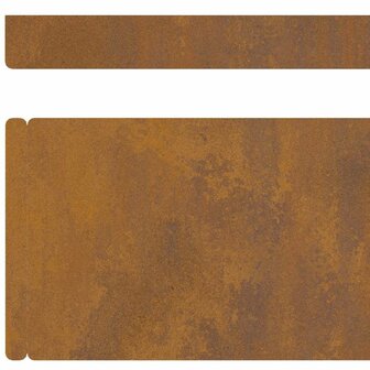 Tuinrand Roestig 450 x 0.05 x 15 cm Cortenstaal 9