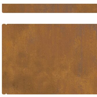 Tuinrand Roestig 450 x 0.05 x 15 cm Cortenstaal 9