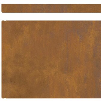 Tuinrand Roestig 450 x 0.05 x 15 cm Cortenstaal 9
