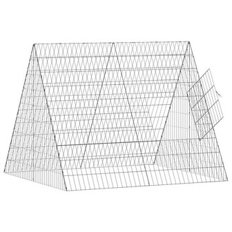 Konijnenkooi Zilver 215 x 100 x 85 cm Gegalvaniseerd staal 5