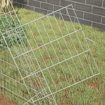 Konijnenkooi Zilver 215 x 100 x 85 cm Gegalvaniseerd staal 4