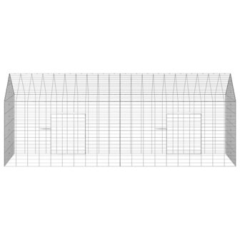 Konijnenkooi Zilver 400 x 78 x 78 cm Gegalvaniseerd staal 7