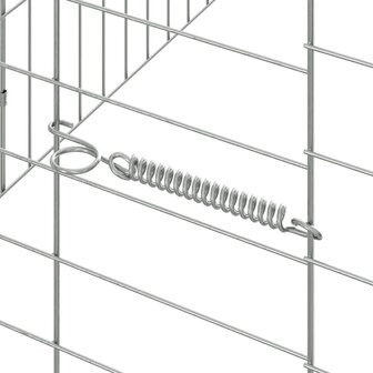 Konijnenkooi Zilver 400 x 78 x 78 cm Gegalvaniseerd staal 9