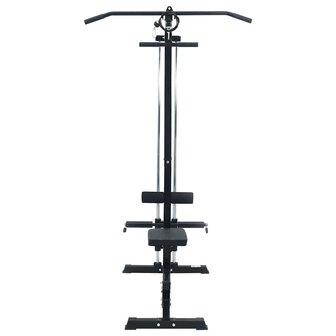 Lat pulldown machine Zwart 110 x 70 x 187 cm Poedergecoat staal 3