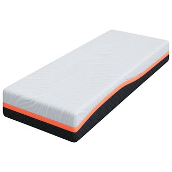 Matras Wit en Grijs 70 x 200 cm Traagschuim 4