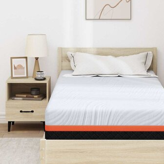 Matras Wit en Grijs 90 x 190 cm Traagschuim 7