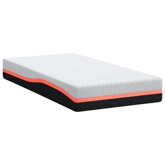 Matras Wit en Grijs 120 x 200 cm Traagschuim 5