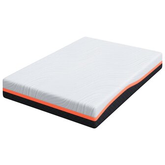 Matras Wit en Grijs 140 x 200 cm Traagschuim 5