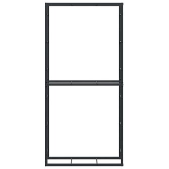 Haardhoutrek 100x30x209 cm staal zwart 5