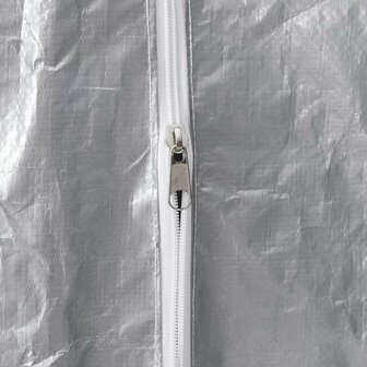 Haardhoutrek met regenhoes 300x25x150 cm gegalvaniseerd staal 8