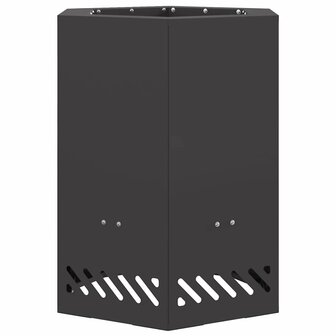 Rookloze Vuurschaal Zwart 38 x 38 x 51 cm Staal 2