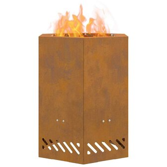 Rookloze Vuurschaal Bruin 38 x 38 x 51 cm Staal 3