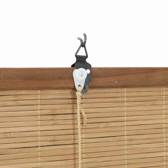 Raamrolgordijnen &amp; Shutters Anders Licht Bruin Bamboe 8