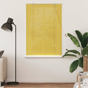 Raamrolgordijnen &amp; Shutters Geel Bamboe 3