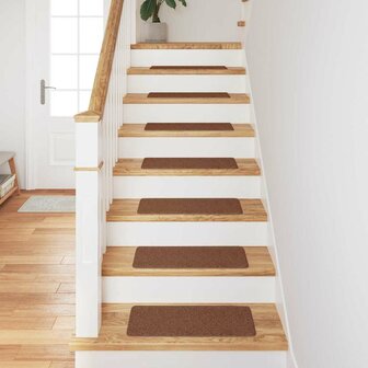 Antislip Trapmatten Latex achterkant 15 pcs Geel 60 x 25 cm PP 3