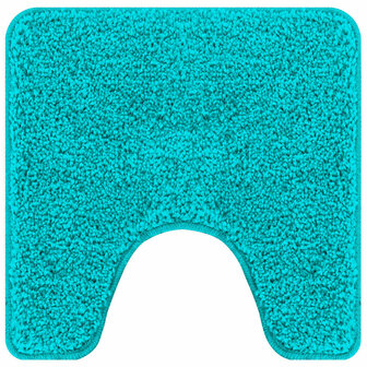 Antislip Badmat met Toilet Cut Turquoise 50 x 50 cm PP 2