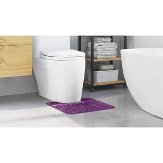 Antislip Badmat met Toilet Cut Paars 50 x 50 cm PP 4