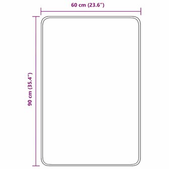 Antislip Badmat Grijs 60 x 90 cm PP 9