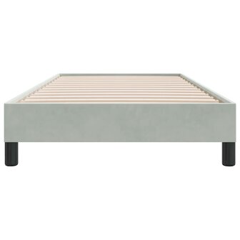 Boxspringbed zonder matras 80x210 cm fluweel lichtgrijs 5