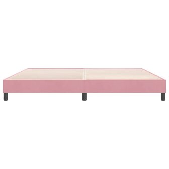 Boxspringbed zonder matras 180x220 cm fluweel roze 5