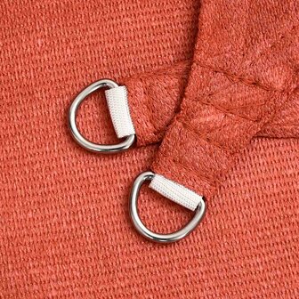 Zonnezeil 160 g/m&sup2; trapezium 3/4x3 m HDPE terracottakleurig 5