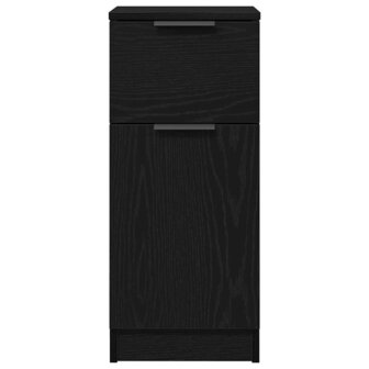 Dressoir met lade Zwart Eiken 30 x 30 x 70 cm Bewerkt hout 6