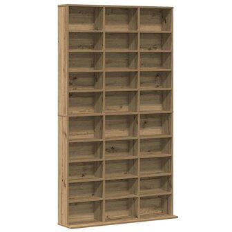 Cd-kast met plank artisanaal eikenkleurig 101 x 23 x 177.5 cm 2