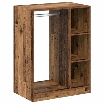 Kledingkast met plank Oud hout 77 x 48 x 102 cm Bewerkt hout 2