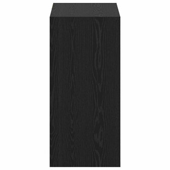 Kledingkast met plank Zwart eiken 77 x 48 x 102 cm Bewerkt hout 6
