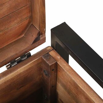 Opbergkisten Bruin 40 x 30 x 30 cm Massief gerecycled hout 9