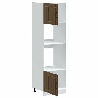 Ovenkasten 2 st Lucca bewerkt hout bruin eikenkleur 5