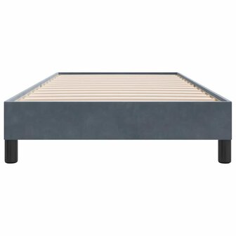 Boxspring zonder matras fluweel donkergrijs 80x210 cm 5