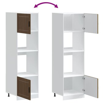 Ovenkasten 2 st Porto bewerkt hout bruin eikenkleur 8