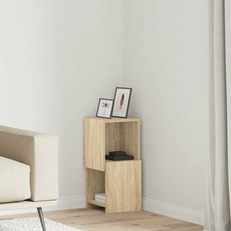 Hoekkast Wit 25,5x25x55cm Bewerkt hout 1