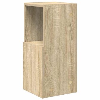 Hoekkast Wit 25,5x25x55cm Bewerkt hout 7