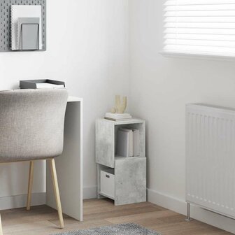 Hoekkast Wit 25,5x25x55cm Bewerkt hout 4