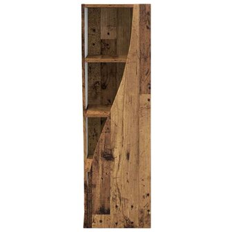 Hoekkast Wit 32x32x102cm Bewerkt hout 6