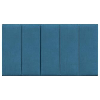 Hoofdbordkussen "Hanko" 80 cm fluweel blauw 5