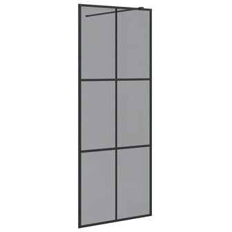 Inloopdouchewand Zwart 80 x 195 cm Gehard Glas 2