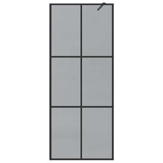 Inloopdouchewand Zwart 80 x 195 cm Gehard Glas 4